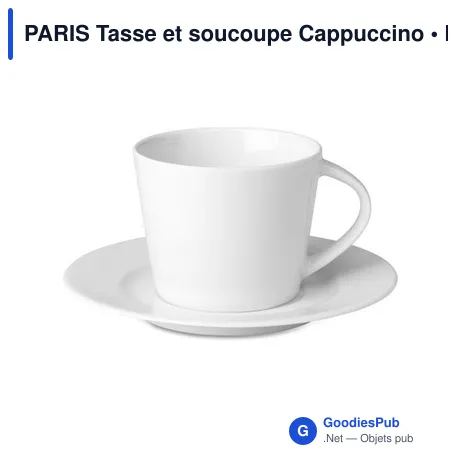 PARIS Tasse et soucoupe Cappuccino