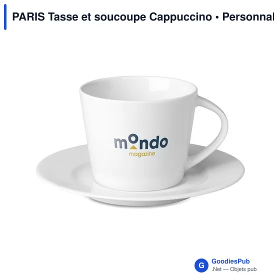 PARIS Tasse et soucoupe Cappuccino - Image 3