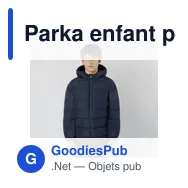 Parka enfant personnalisable avec logo - Parka Enfant Eren - Miniature 2