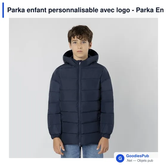 Parka enfant personnalisable avec logo - Parka Enfant Eren - Image 2