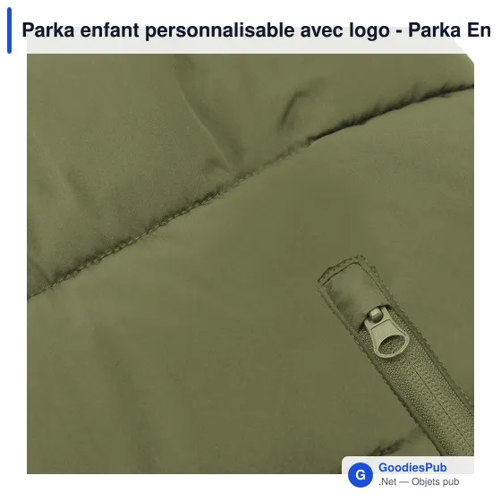 Parka enfant personnalisable avec logo - Parka Enfant Eren - Image 11