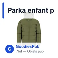 Parka enfant personnalisable avec logo - Parka Enfant Eren - Miniature 3