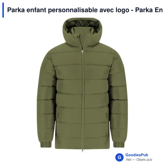 Parka enfant personnalisable avec logo - Parka Enfant Eren - Image 3