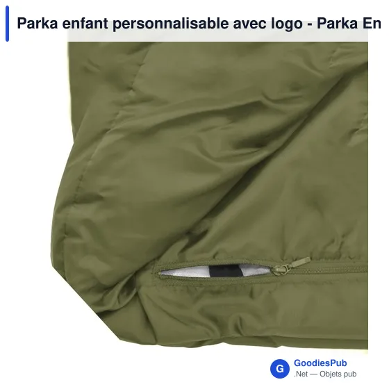 Parka enfant personnalisable avec logo - Parka Enfant Eren - Image 4