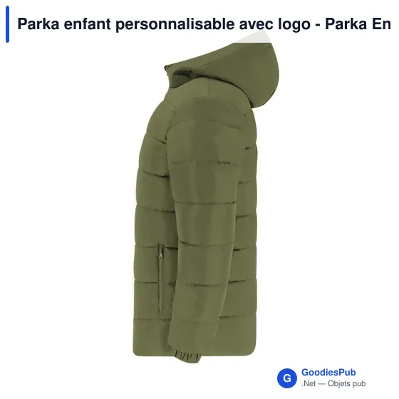 Parka enfant personnalisable avec logo - Parka Enfant Eren - Image 5