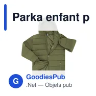 Parka enfant personnalisable avec logo - Parka Enfant Eren - Miniature 7