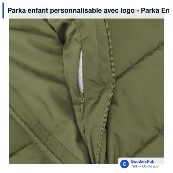 Parka enfant personnalisable avec logo - Parka Enfant Eren - Image 9