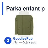 Parka enfant personnalisable en RPET avec logo - Oceanía - Miniature 5