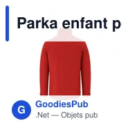Parka enfant personnalisable en RPET avec logo - Oceanía - Miniature 7