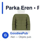 Parka personnalisable Eren avec logo - Anorak unisexe - Miniature 1