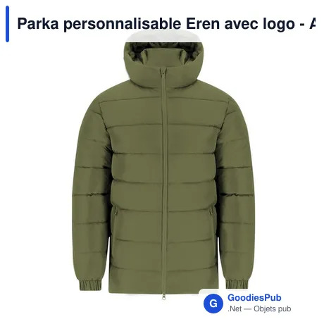 Parka personnalisable Eren avec logo - Anorak unisexe