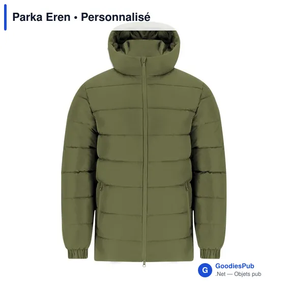 Parka personnalisable Eren avec logo - Anorak unisexe - Image 1