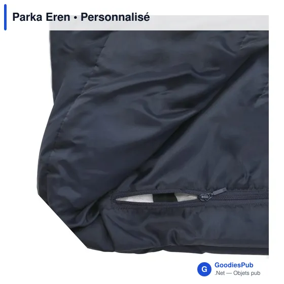 Parka personnalisable Eren avec logo - Anorak unisexe - Image 12