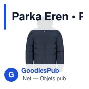 Parka personnalisable Eren avec logo - Anorak unisexe - Miniature 3