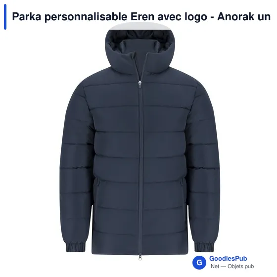 Parka personnalisable Eren avec logo - Anorak unisexe - Image 3