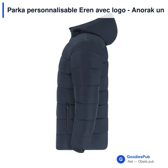 Parka personnalisable Eren avec logo - Anorak unisexe - Image 5
