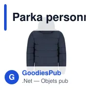 Parka personnalisable Eren avec logo - Anorak unisexe - Miniature 6