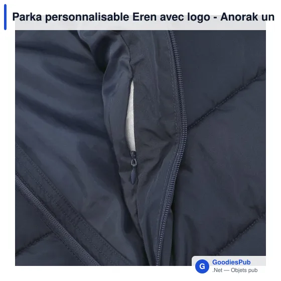 Parka personnalisable Eren avec logo - Anorak unisexe - Image 9
