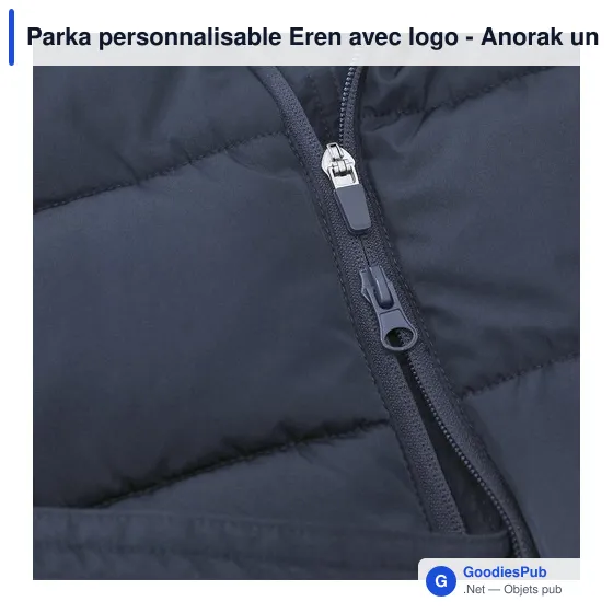Parka personnalisable Eren avec logo - Anorak unisexe - Image 10
