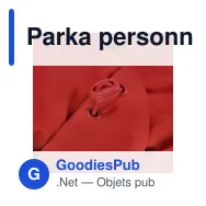 Parka personnalisable en PET recyclé avec logo - Parka Oceanía - Miniature 12