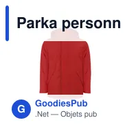Parka personnalisable en PET recyclé avec logo - Parka Oceanía - Miniature 3