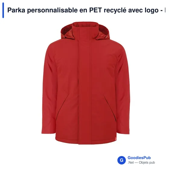 Parka personnalisable en PET recyclé avec logo - Parka Oceanía - Image 3