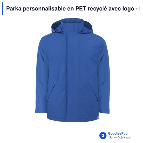 Parka personnalisable en PET recyclé avec logo - Parka Oceanía - Image 4