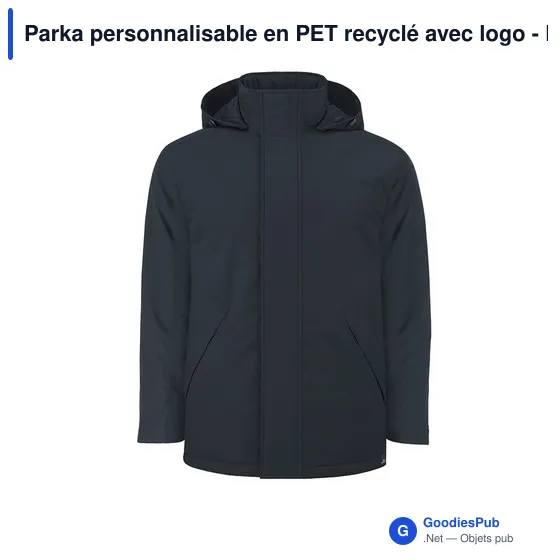 Parka personnalisable en PET recyclé avec logo - Parka Oceanía - Image 5