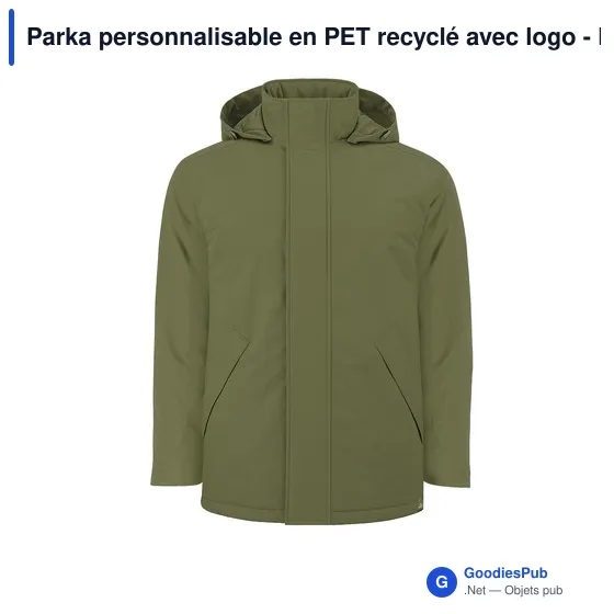 Parka personnalisable en PET recyclé avec logo - Parka Oceanía - Image 6