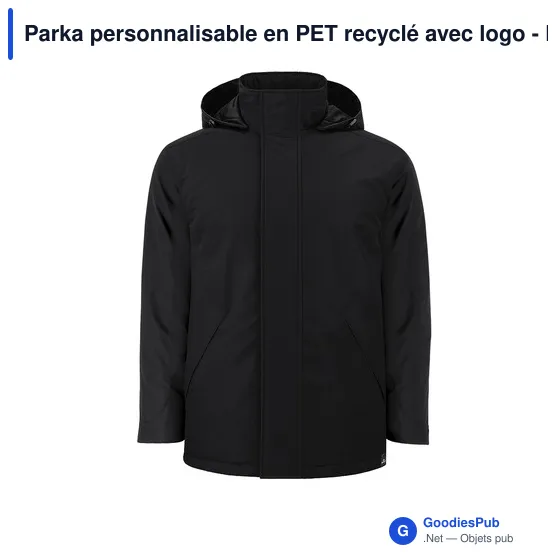 Parka personnalisable en PET recyclé avec logo - Parka Oceanía - Image 7