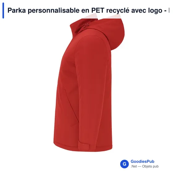 Parka personnalisable en PET recyclé avec logo - Parka Oceanía - Image 8