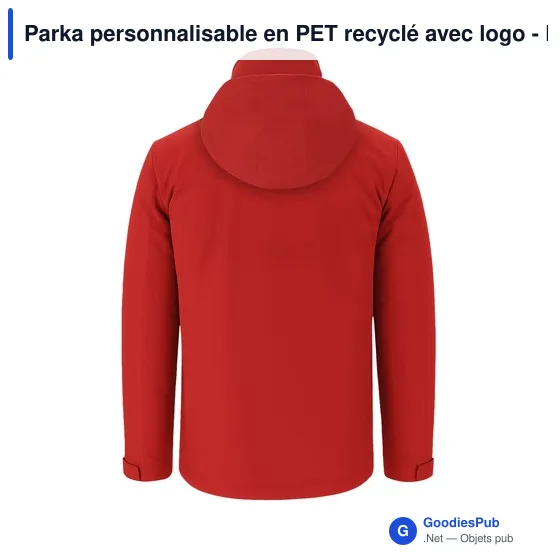 Parka personnalisable en PET recyclé avec logo - Parka Oceanía - Image 9