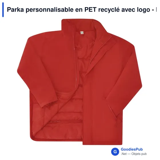 Parka personnalisable en PET recyclé avec logo - Parka Oceanía - Image 10