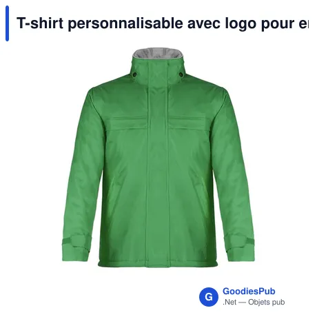 T-shirt personnalisable avec logo pour entreprise - Marquage inclus