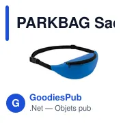 PARKBAG Sac banane en polyester 210D - Miniature 1