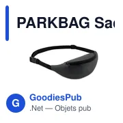 PARKBAG Sac banane en polyester 210D - Miniature 2