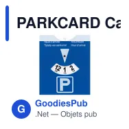 PARKCARD Carte de stationnement en PVC. - Miniature 1