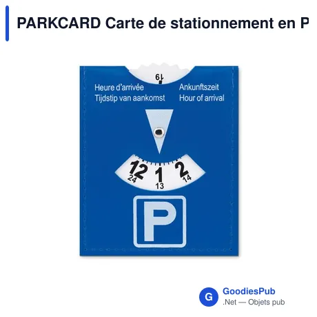 PARKCARD Carte de stationnement en PVC.