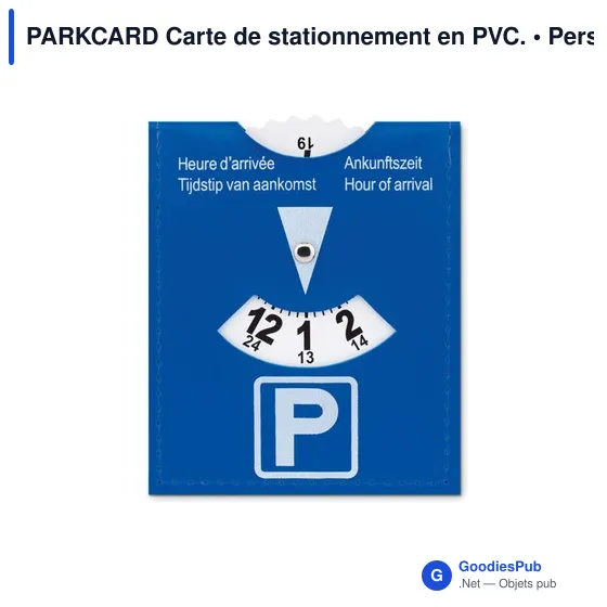PARKCARD Carte de stationnement en PVC. - Image 1