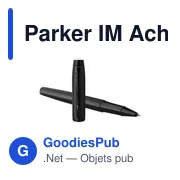 Stylo roller personnalisable Parker IM Achromatic avec logo - Miniature 4