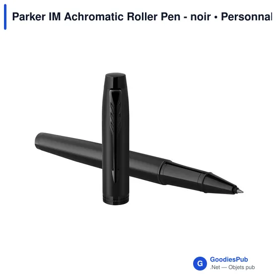 Stylo roller personnalisable Parker IM Achromatic avec logo - Image 4