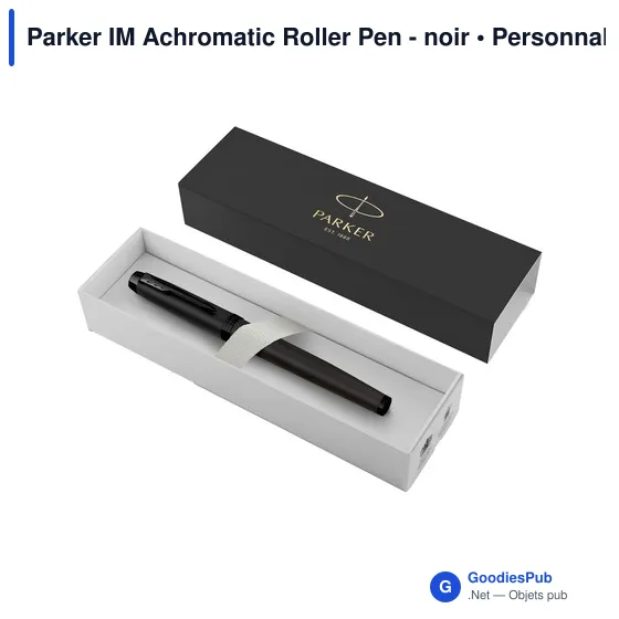 Stylo roller personnalisable Parker IM Achromatic avec logo - Image 5