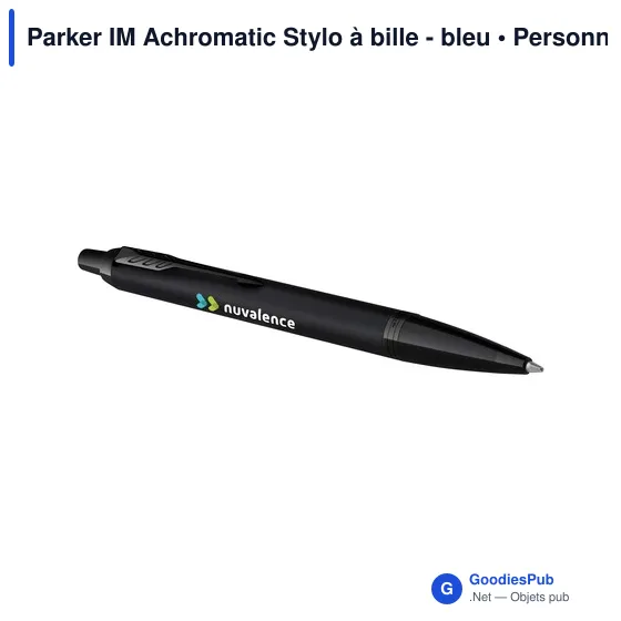 Stylo à bille personnalisable Parker IM Achromatic avec logo - Image 3