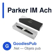 Stylo à bille personnalisable Parker IM Achromatic avec logo - Miniature 4