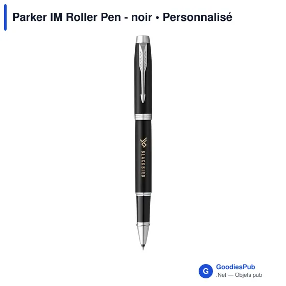 Stylo roller personnalisable Parker IM avec logo - Image 1