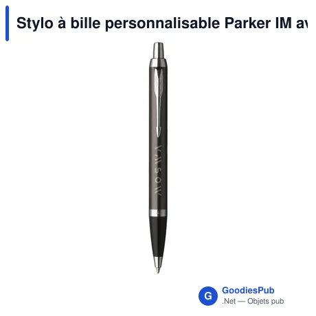 Stylo à bille personnalisable Parker IM avec logo