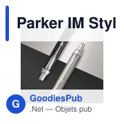 Stylo à bille personnalisable Parker IM avec logo - Miniature 8