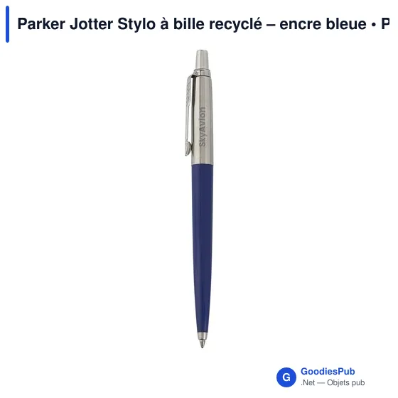 Stylo à bille personnalisable Parker Jotter avec logo - Image 2