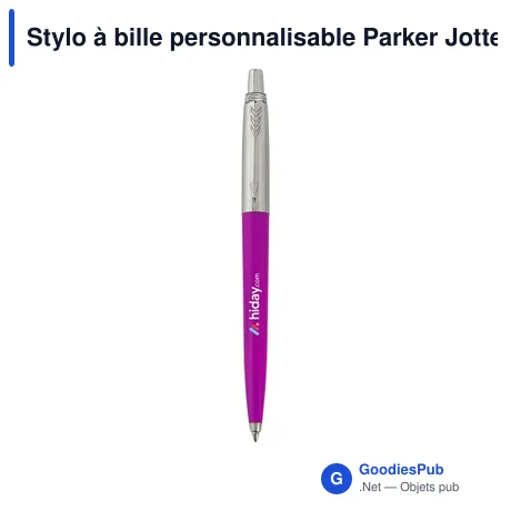Stylo à bille personnalisable Parker Jotter avec logo