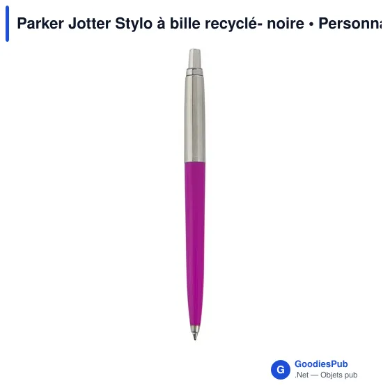 Stylo à bille personnalisable Parker Jotter avec logo - Image 3